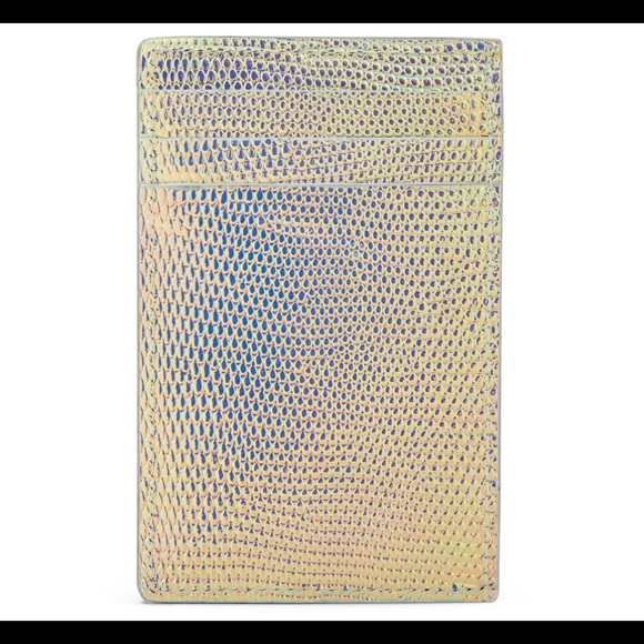🎁GIUSEPPE ZANOTTI🎁NEW men’s shimmering lizard leather card holder - Picture 4 of 5